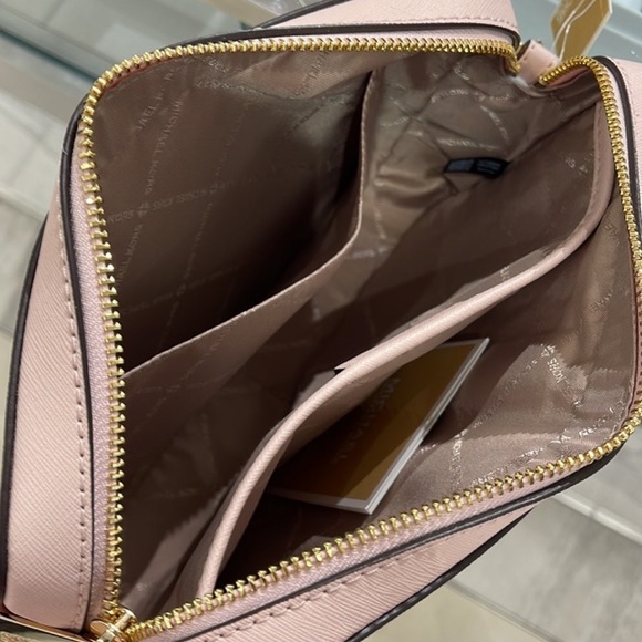 Michael Kors Jet Set Item Large East West Zip Crossbody Leathr Powder Blush/Pink - Picture 16 of 16